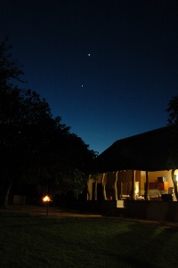Orpen cottage at night