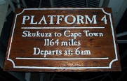 Selati Station Grillhouse platform signboard