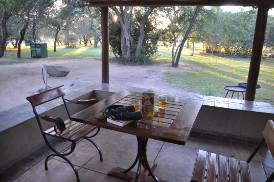 View from bungalow at Orpen Rest Camp